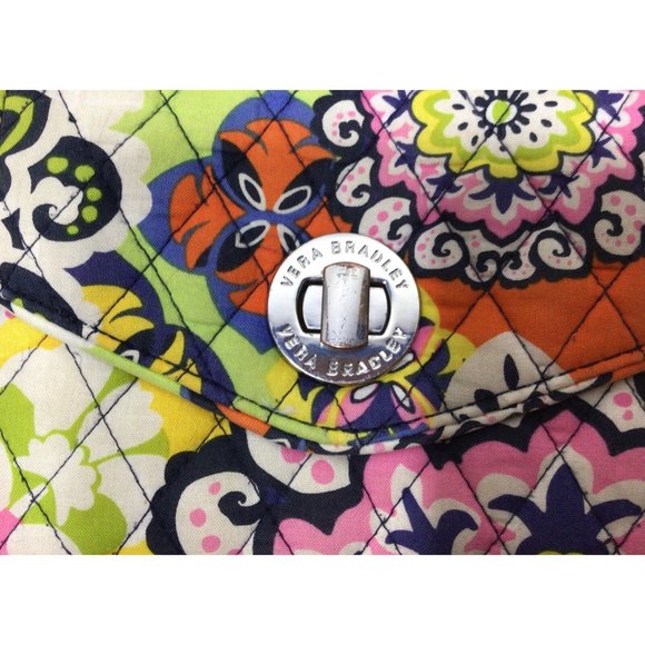 Vera Bradley Women's Multi-Color Quilted Turnlock Wallet - Picture 2 of 5